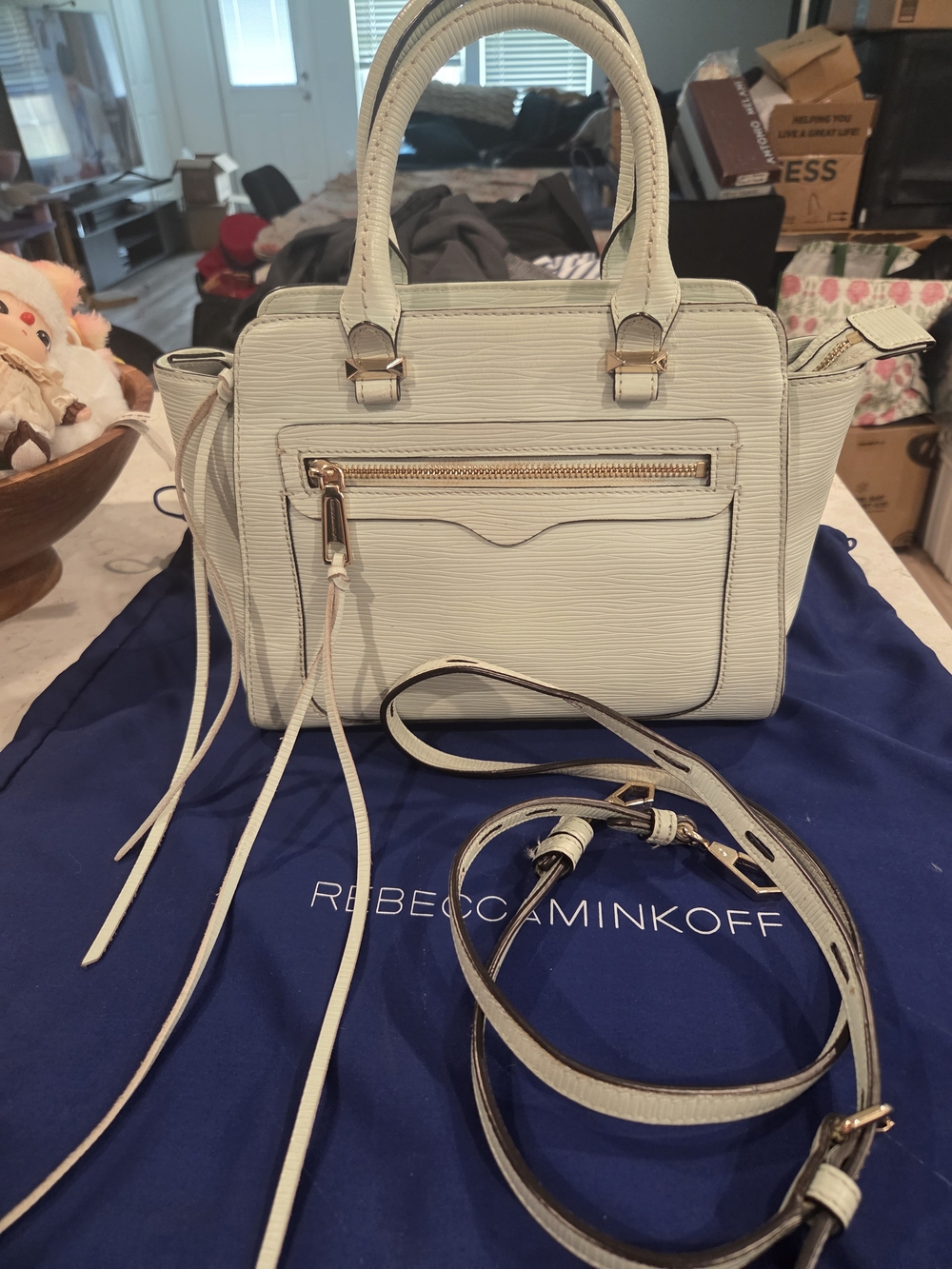 Rebecca Minkoff Women's Small Satchel Handbag in Light Green